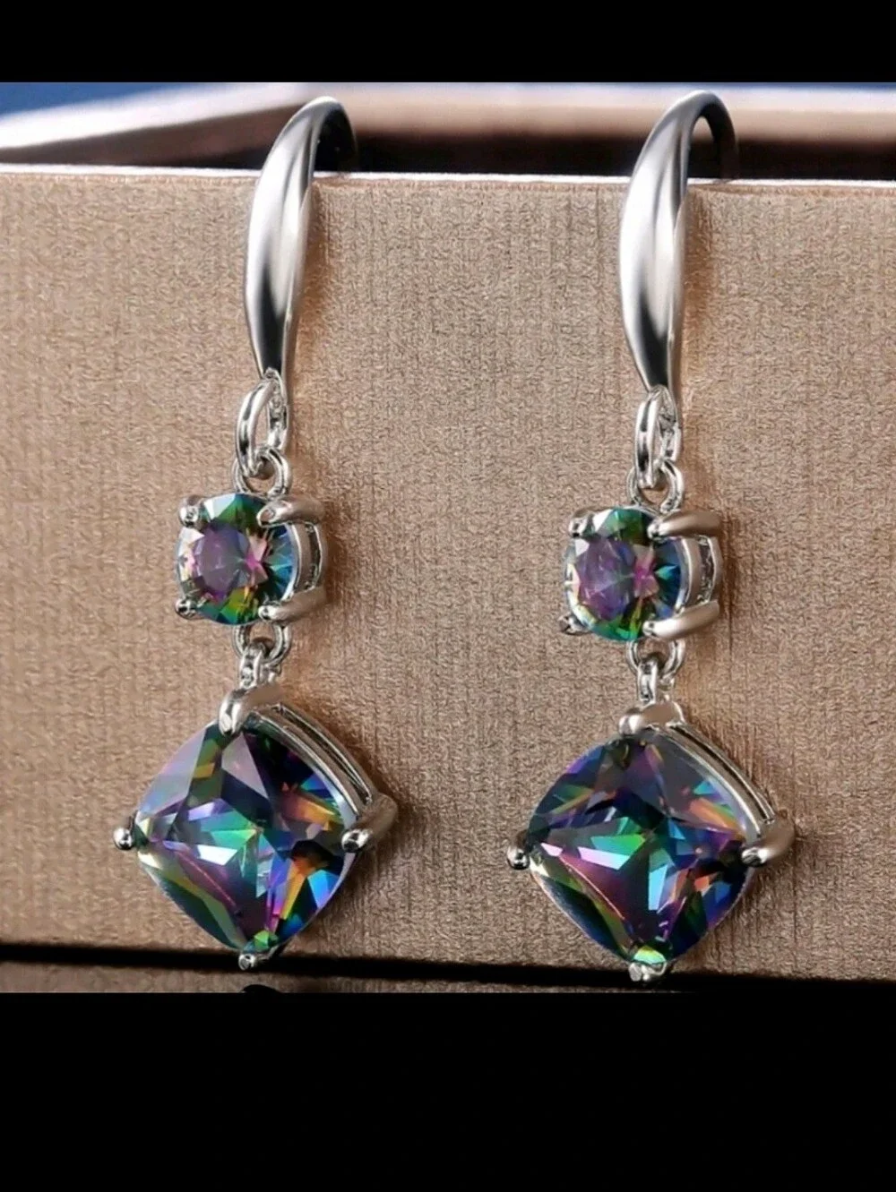 Mysyic Topaz Dangling Earrings